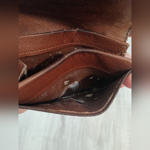 Auth LOUIS VUITTON PORTE MONNAIE PLAT Coin Case Wallet Purse Monogram - Picture 7 of 9